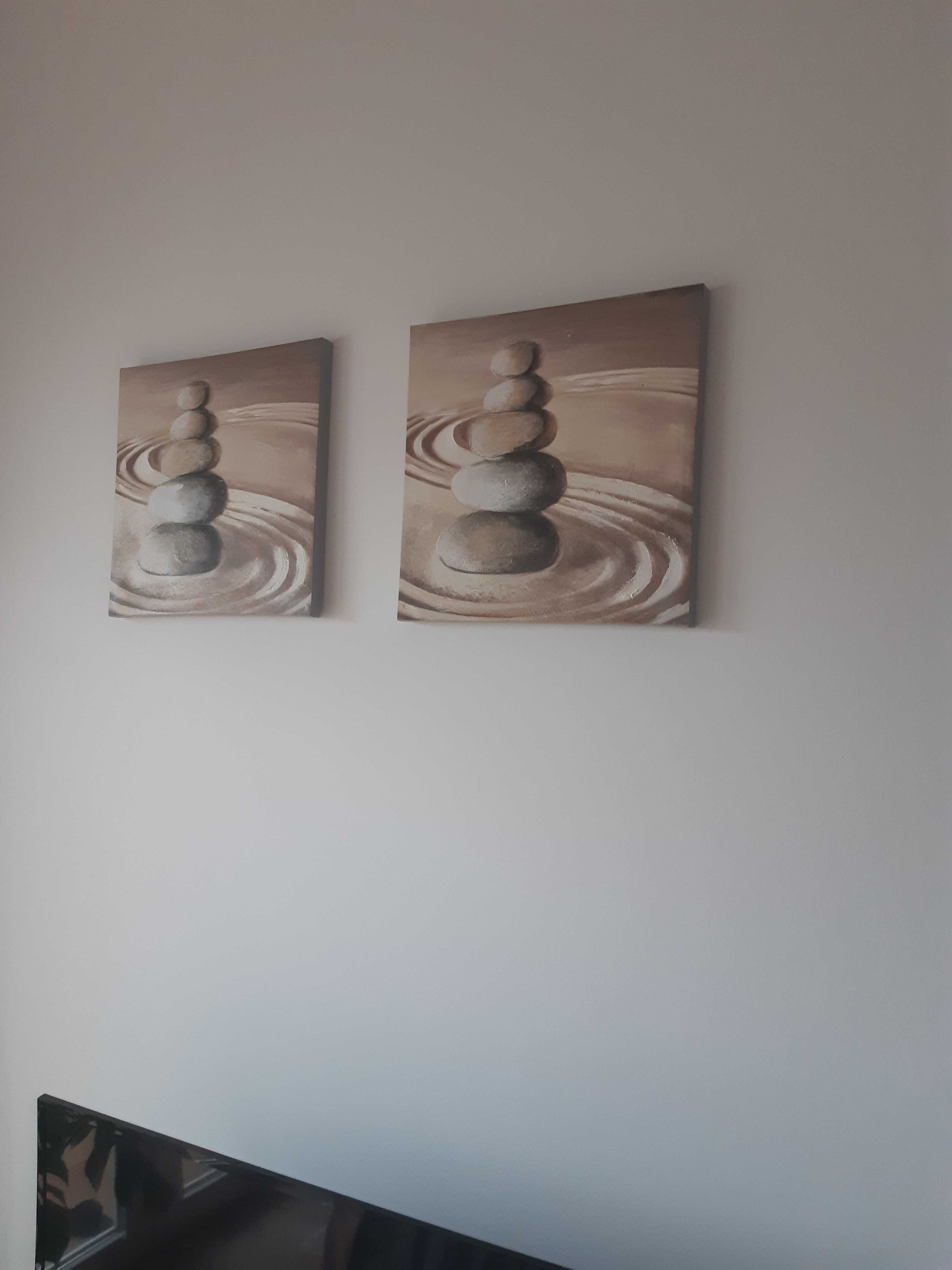 2x obraz ręcznie malowany nowy