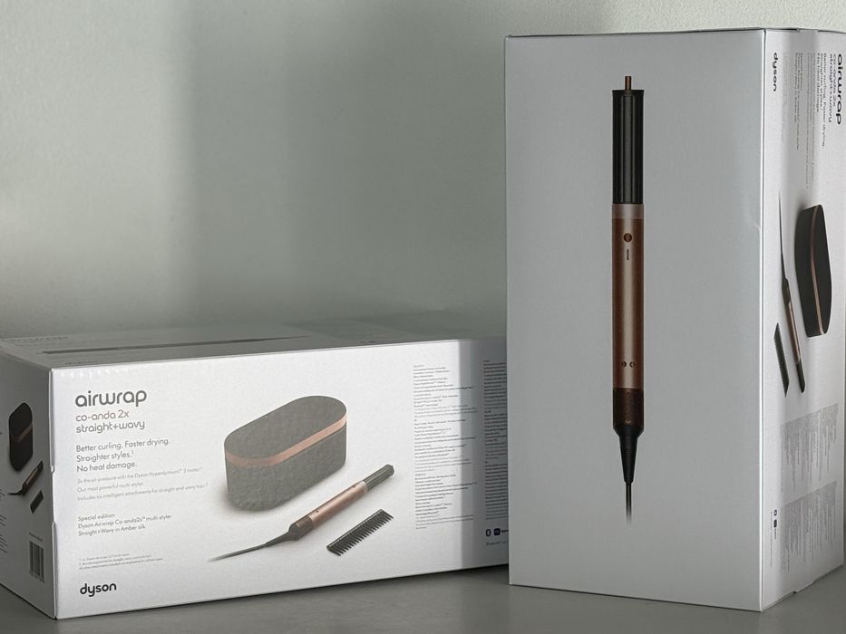 Стайлер Dyson Airwrap Co-anda2x Straight+Wavy Amber Silk (143034-01)