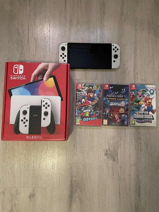 Nintendo switch oled + gry