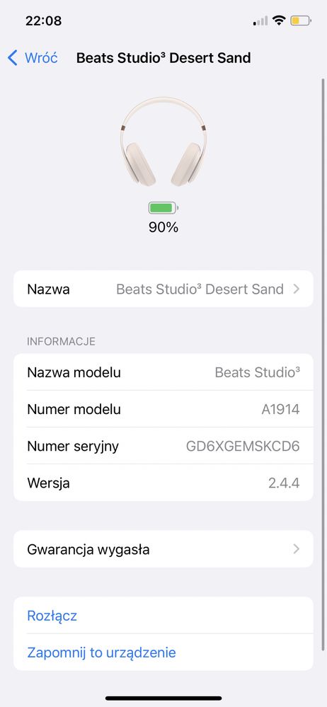 Beats Studio 3 ANC Słuchawki Bezprzewodowe Limited Edition Desert Sand