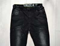 Czarne włoskie spodnie jeans Vingino