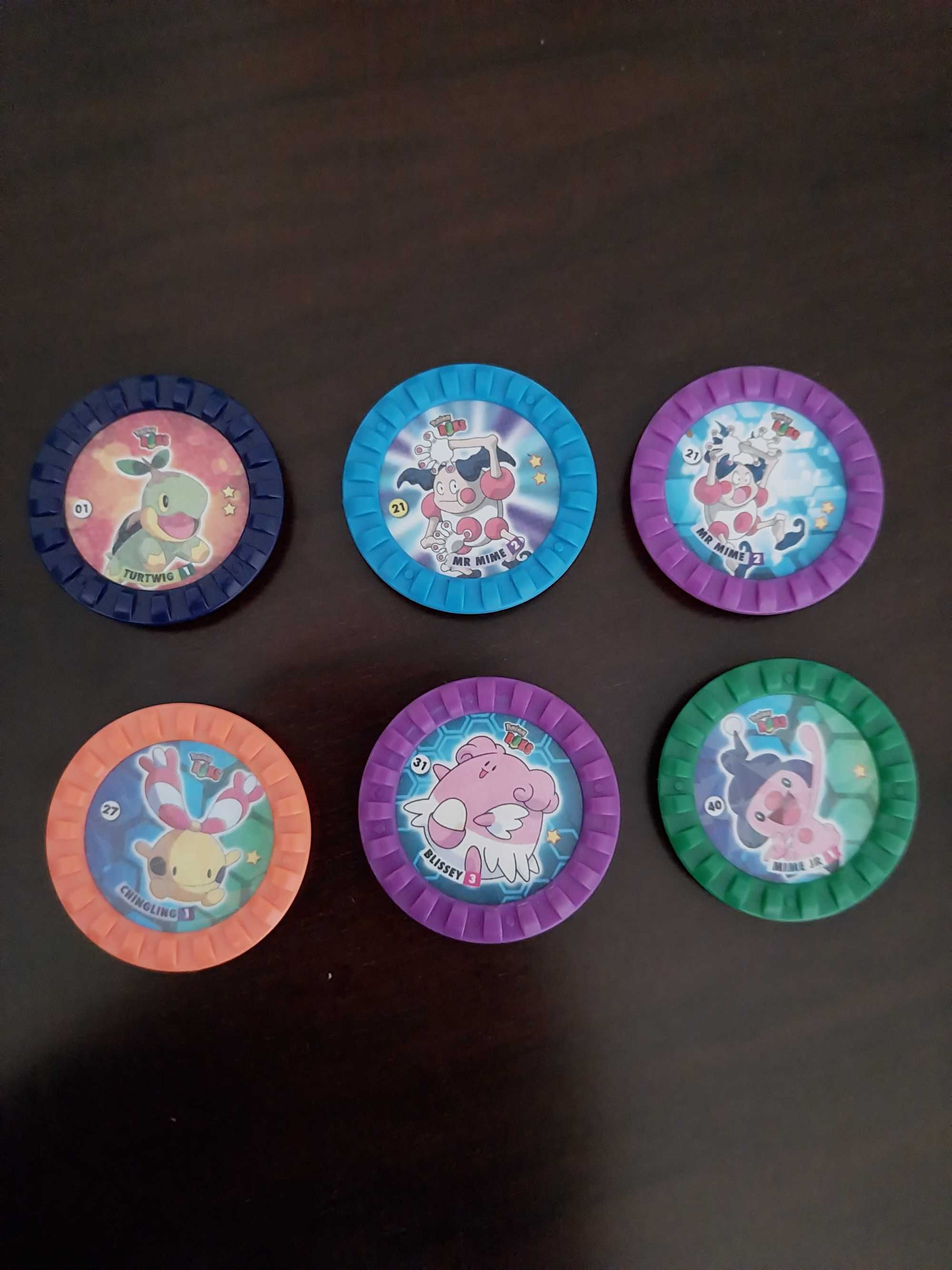 Lote 6 Tazos Pokemon Rocks