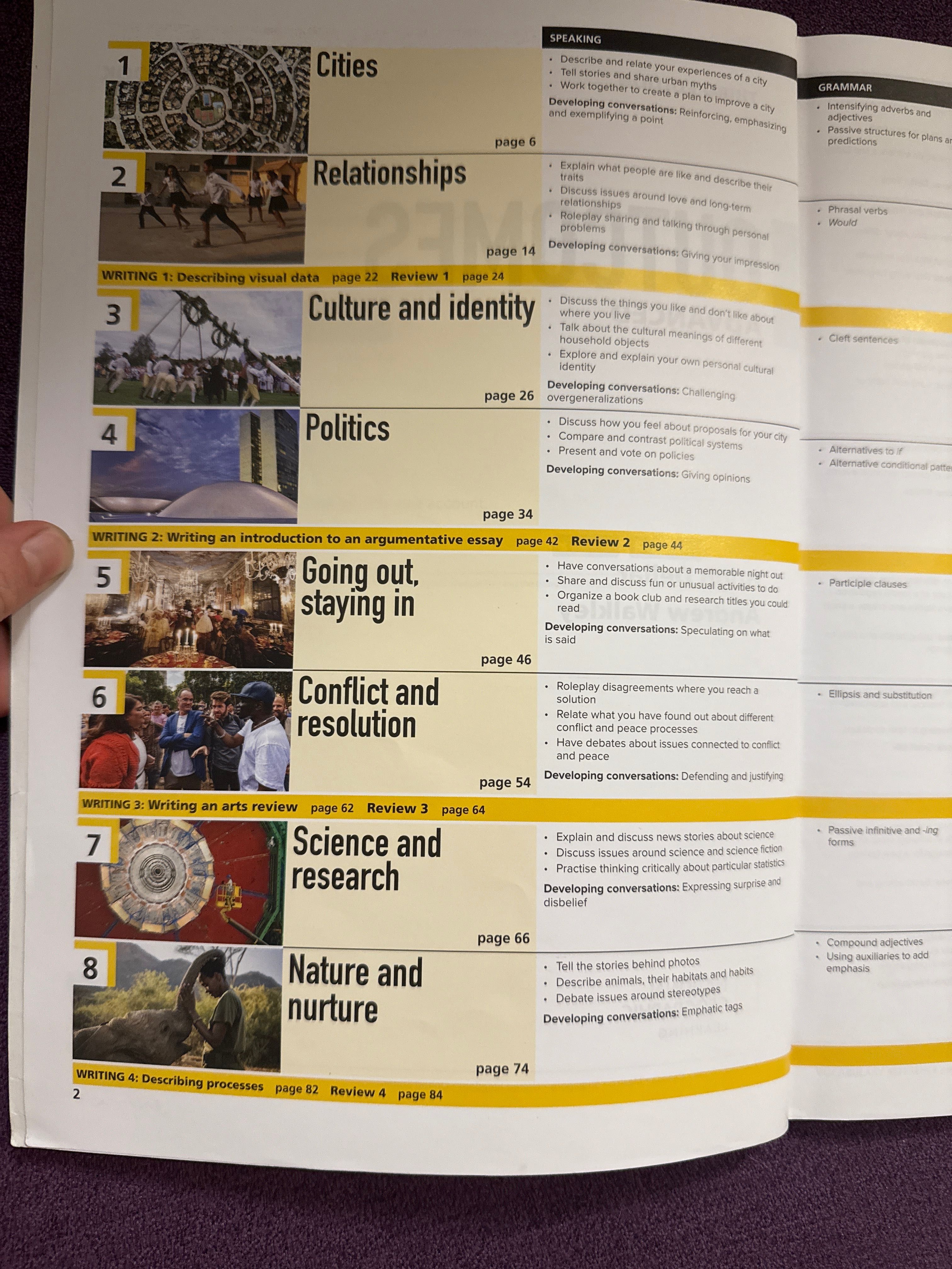 Outcomes Advanced C1 student's book National Geographic third edition