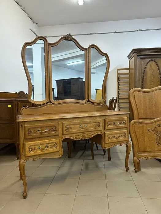 Komplet - sypialnia Ludwik z rzeźbieniami. Transport cały kraj.