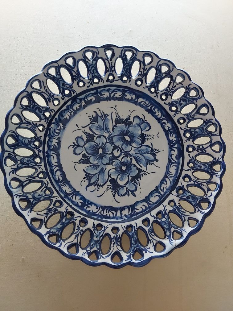 2 Pratos Decorativos Porcelana Portuguesa (Vintage)