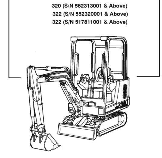 Bobcat 320 322 Katalog części/ Schematy budowy