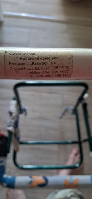 Kraspol - huśtawka dziecięca stojąca - solidny składany ltelaż