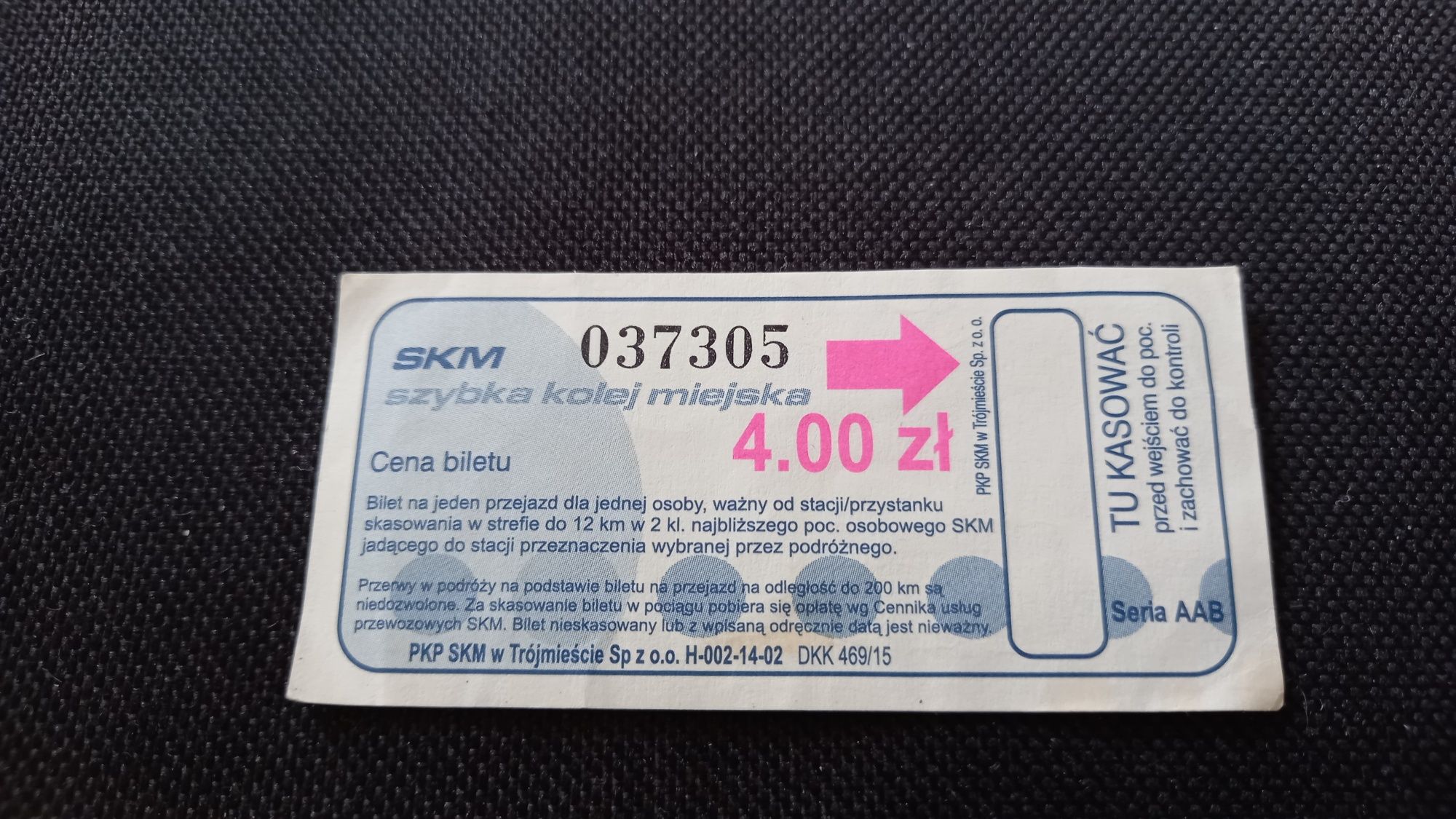 2 stare bilety SKM Trójmieście