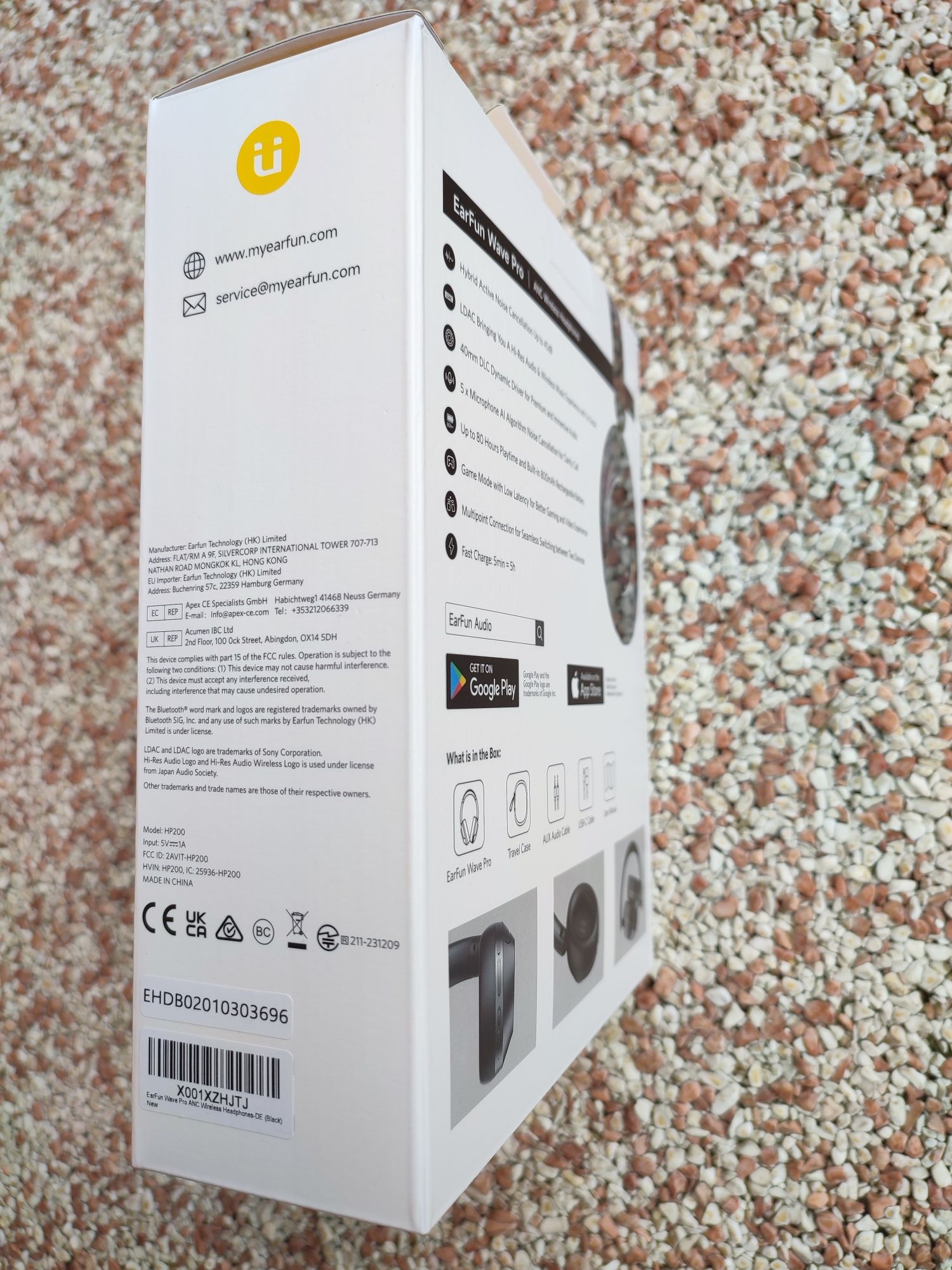 EarFun Wave Pro. Bezprzewodowe słuchawki Bluetooth, ANC. LDAC, AAC.