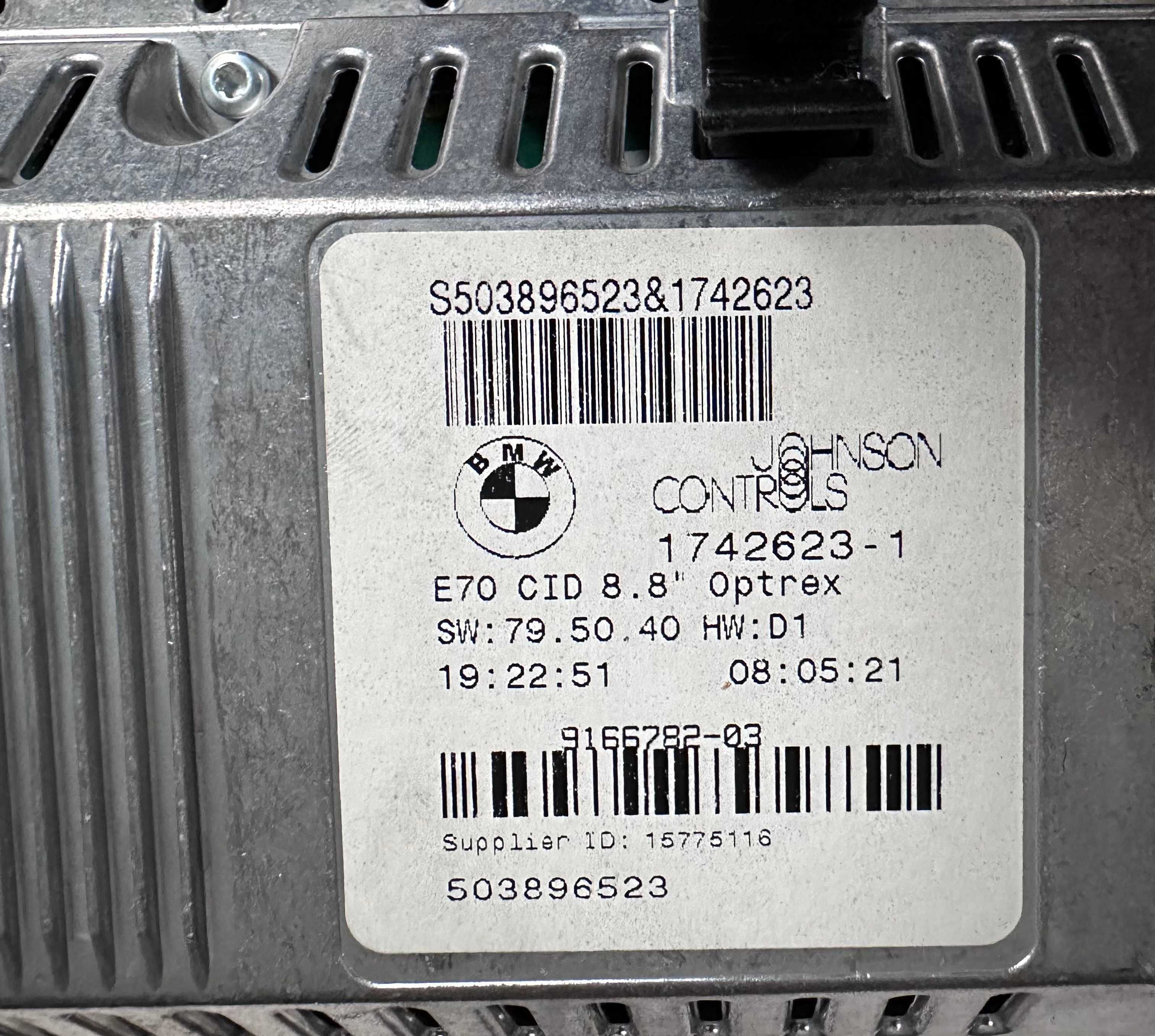 Wyświetlacz monitor  BMW X5 E70  8.8