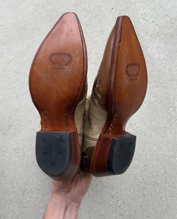 Novons нові вінтажні американські шкіряні ковбойські чоботи