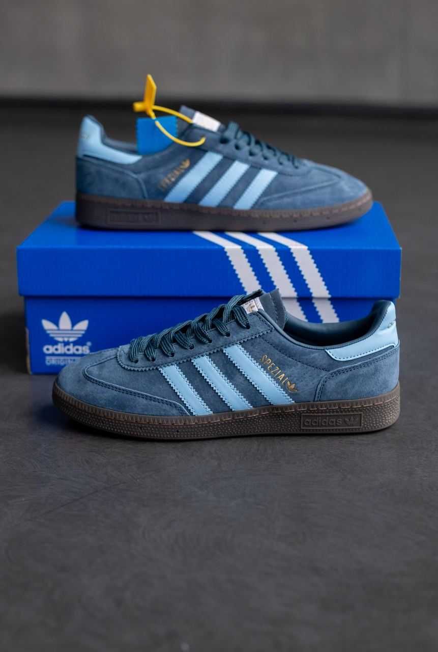 Чоловічі кросівки Adidas Spezial Handball блакитний 0823 ТОП