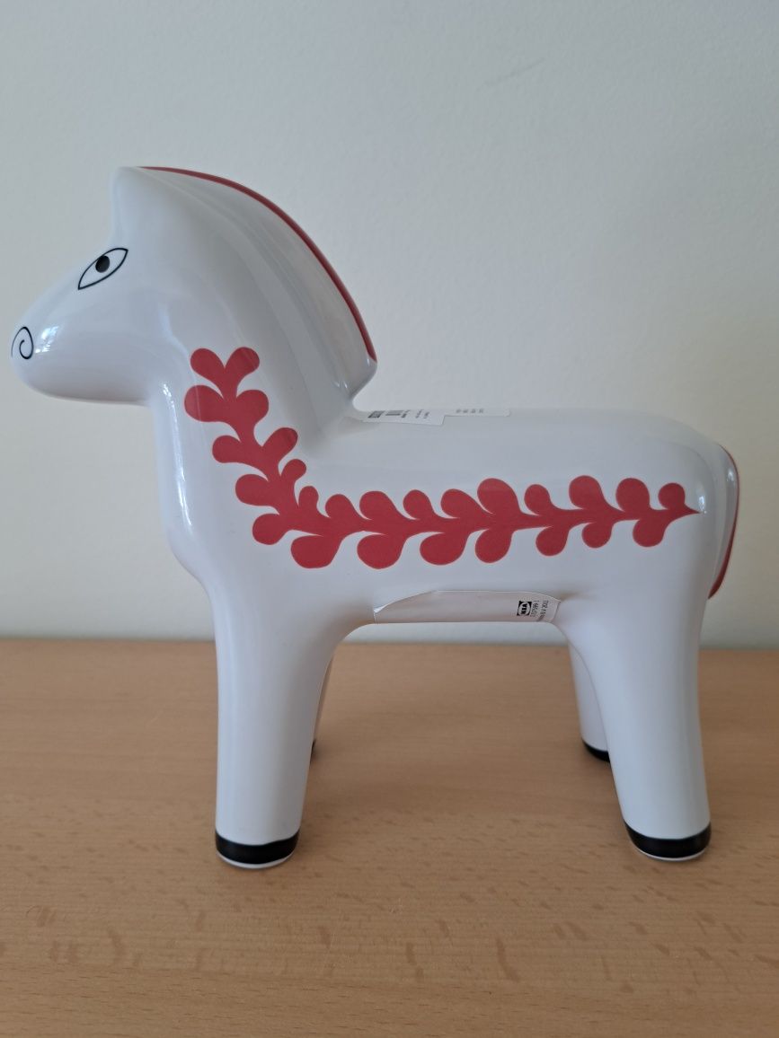 Ikea koń konik ceramiczny malowany Vinterfind