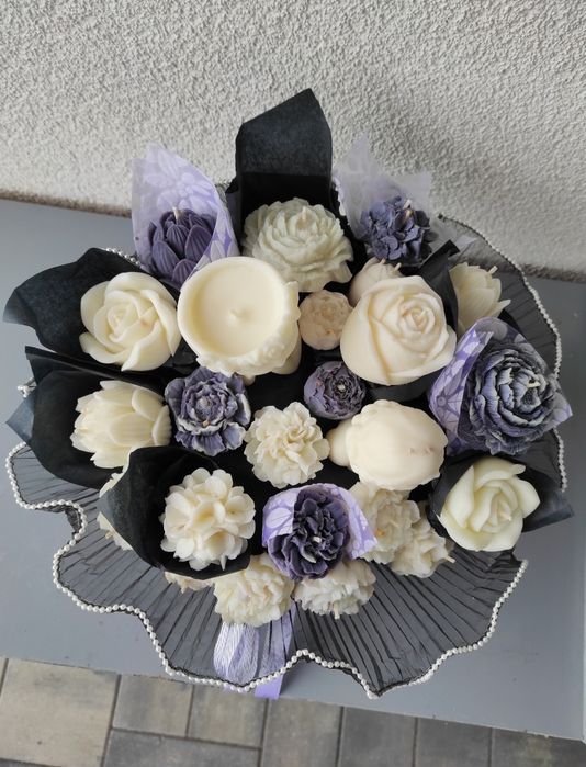 Box duży Glamour Flower box świec sojowych