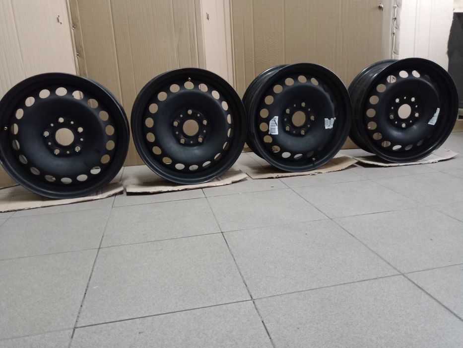 TSM Felgi Stalowe 5x112 15" Kołpaki VW Audi Seat Skoda Polo Golf Passa