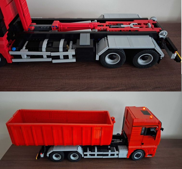 klocki zdalnie sterowany man tgx hakowiec; jak lego cada mould king