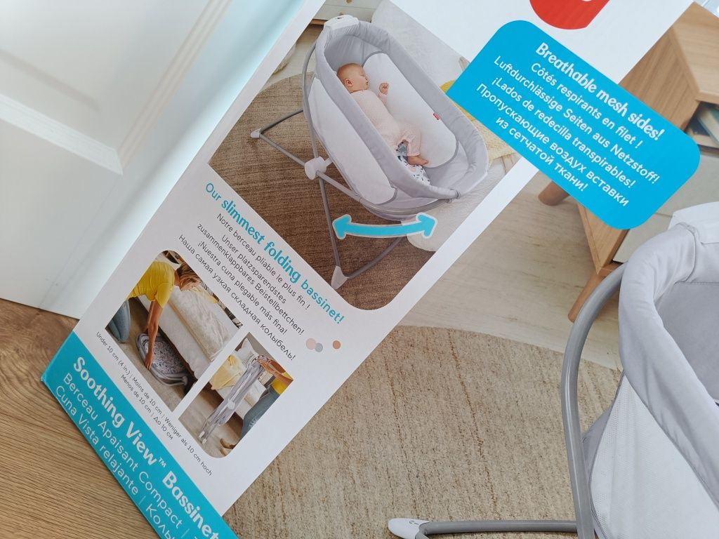 Składane łóżeczko „Spokojne sny” Fisher-Price, kołyska
