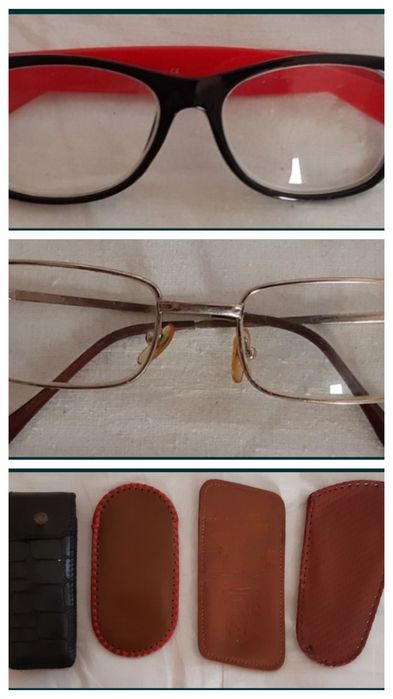 Футляры для очков натуральная кожа. Очки  минус 1,5