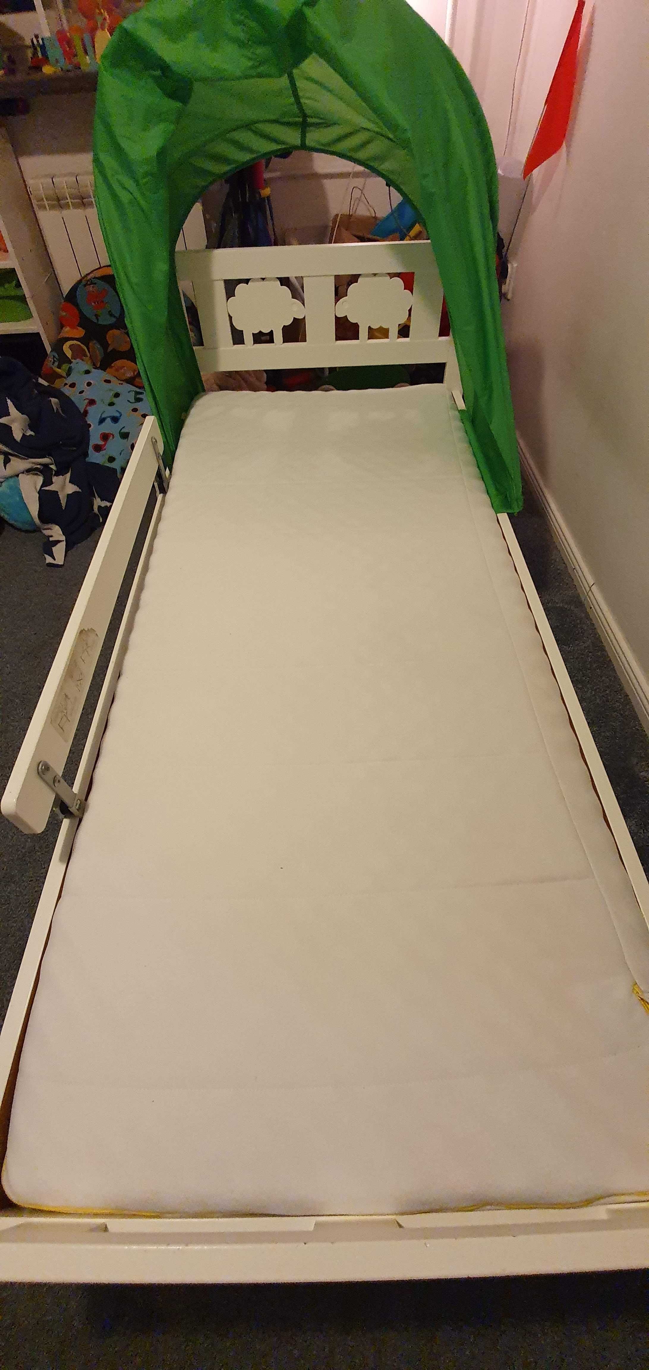 Łóżko dziecięce z materacem Ikea KRITTER 70x160