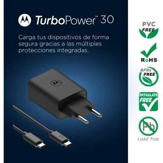 ORYGINALNA Ładowarka + KABEL USB-C USB typ C Motorola TurboPower 30W