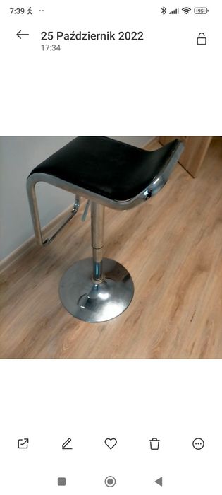 Hoker czarny z chromem