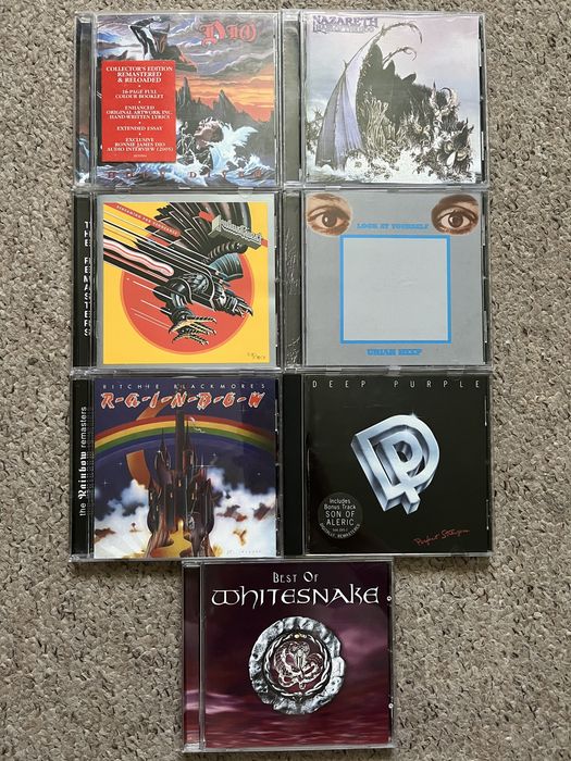 Cd фірмові Dio, Uriah Heep, Nazareth,Rainbow, Judas Priest, Deep Purpe
