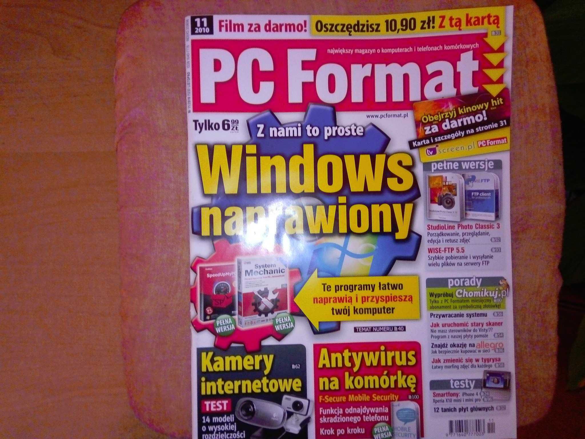 PC Format 11 2010 listopad (123) Gazeta + płyta CD Czasopismo