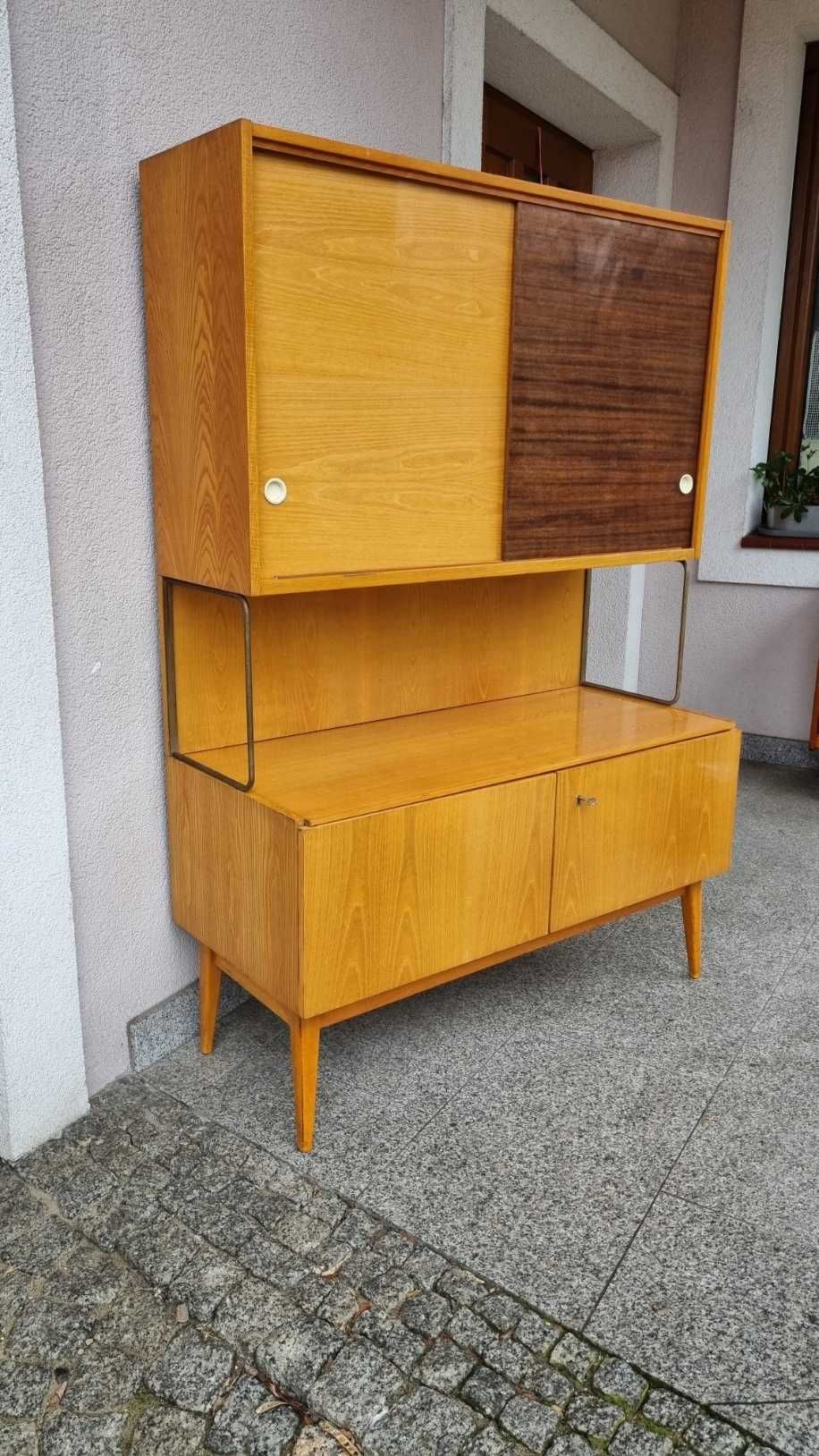 Biblioteczka Komoda Kredens Jitona Design PRL lata 60 Czechosłowacja