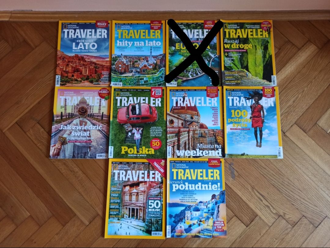 National Geographic Traveler 17 szt + gratis