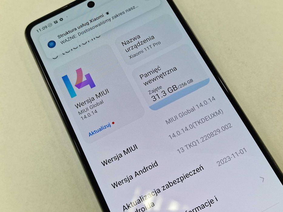 Xiaomi 11T PRO 5G Dual SIM/ 8GB/ 256GB/ Celestial Blue/ Grade A- + ład