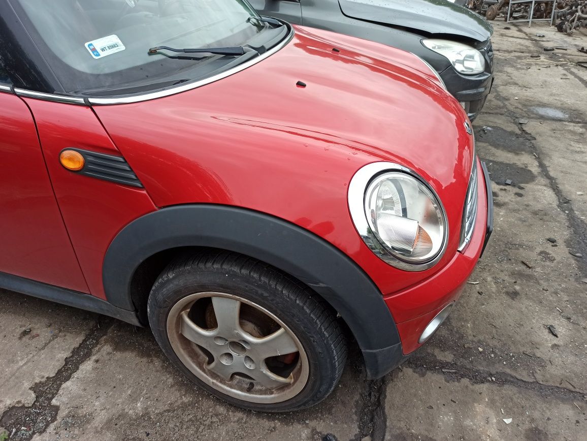 Mini  cooper  r55 r57 one zderzak maska lampy błotnik przód