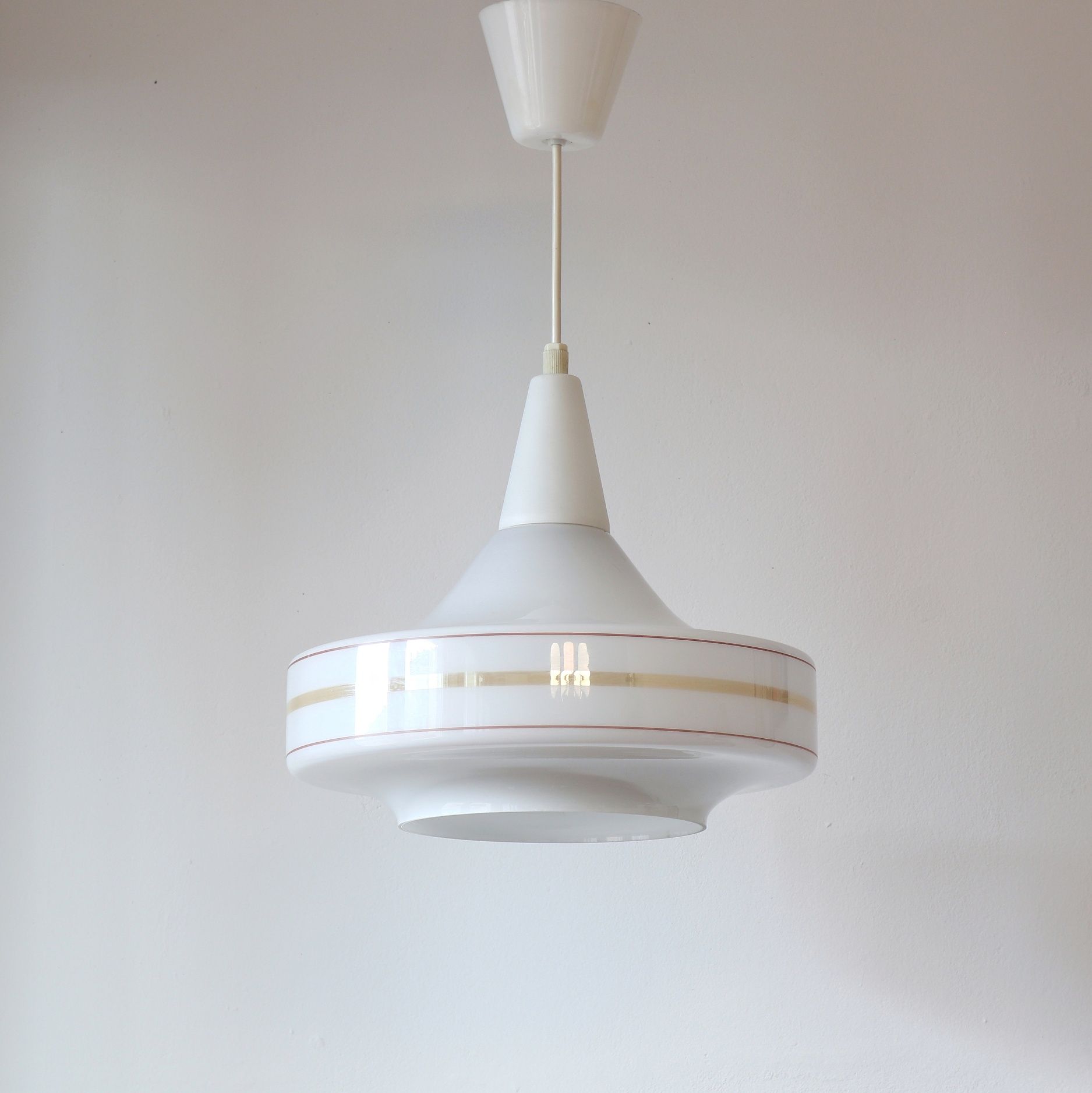 Lampa wisząca Polam Piła Typ 12.Z.028 vintage retro PRL