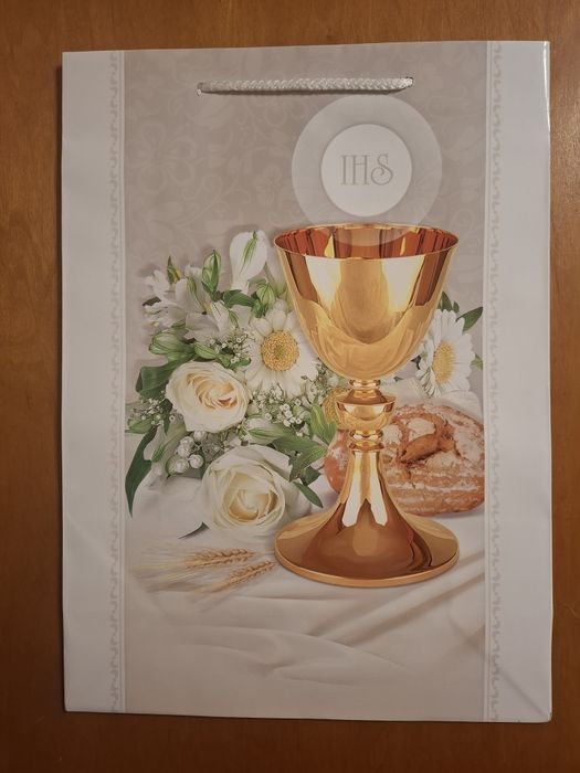 Torba papierowa duża na prezent I Komunia Święta