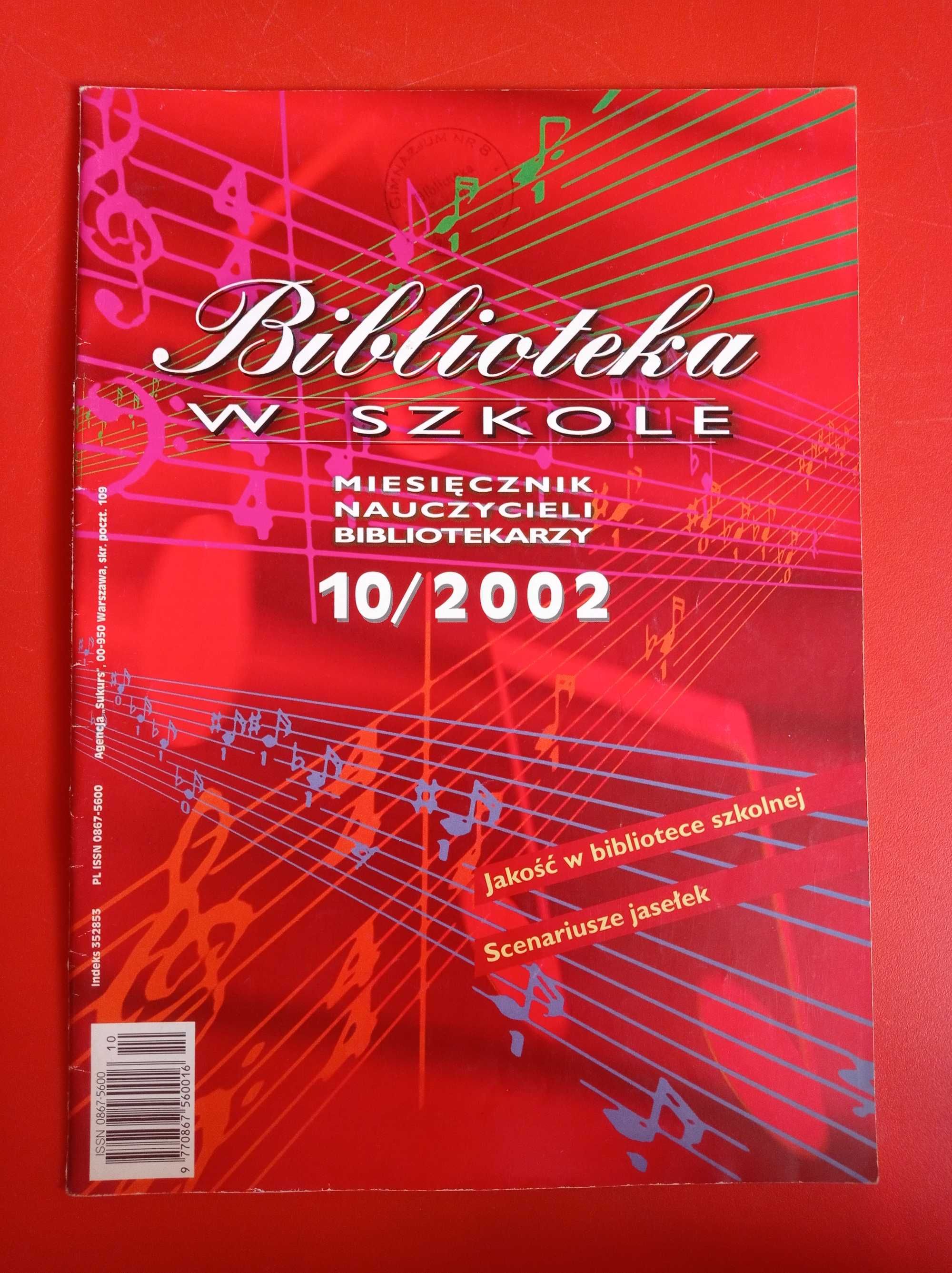 Biblioteka w szkole, nr 10/2002, październik 2002, Czesław Miłosz