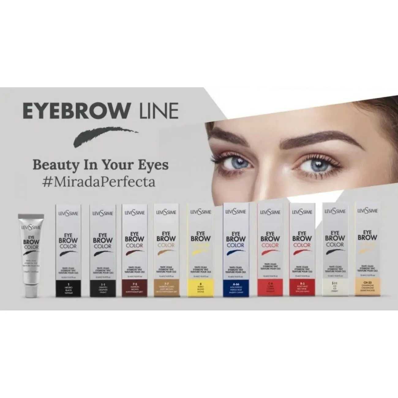 Levissime Eye Brow Краска для бровей Ice I-11 пепельный CH-33 бежевый