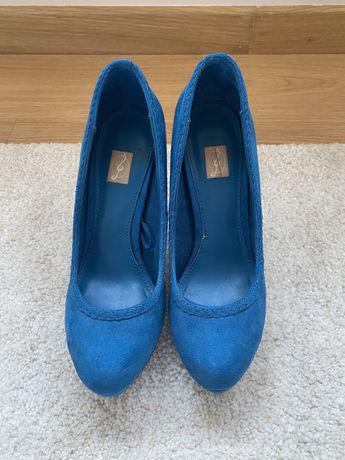 Sapato salto alto Azul