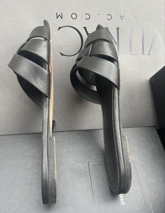 Klapki ysl rozmiar 37 czarne