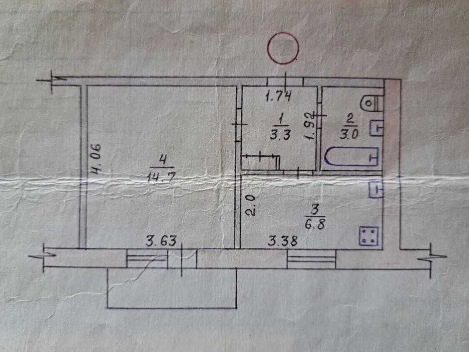 Продаю 1-но кімнатну квартиру на Крошні