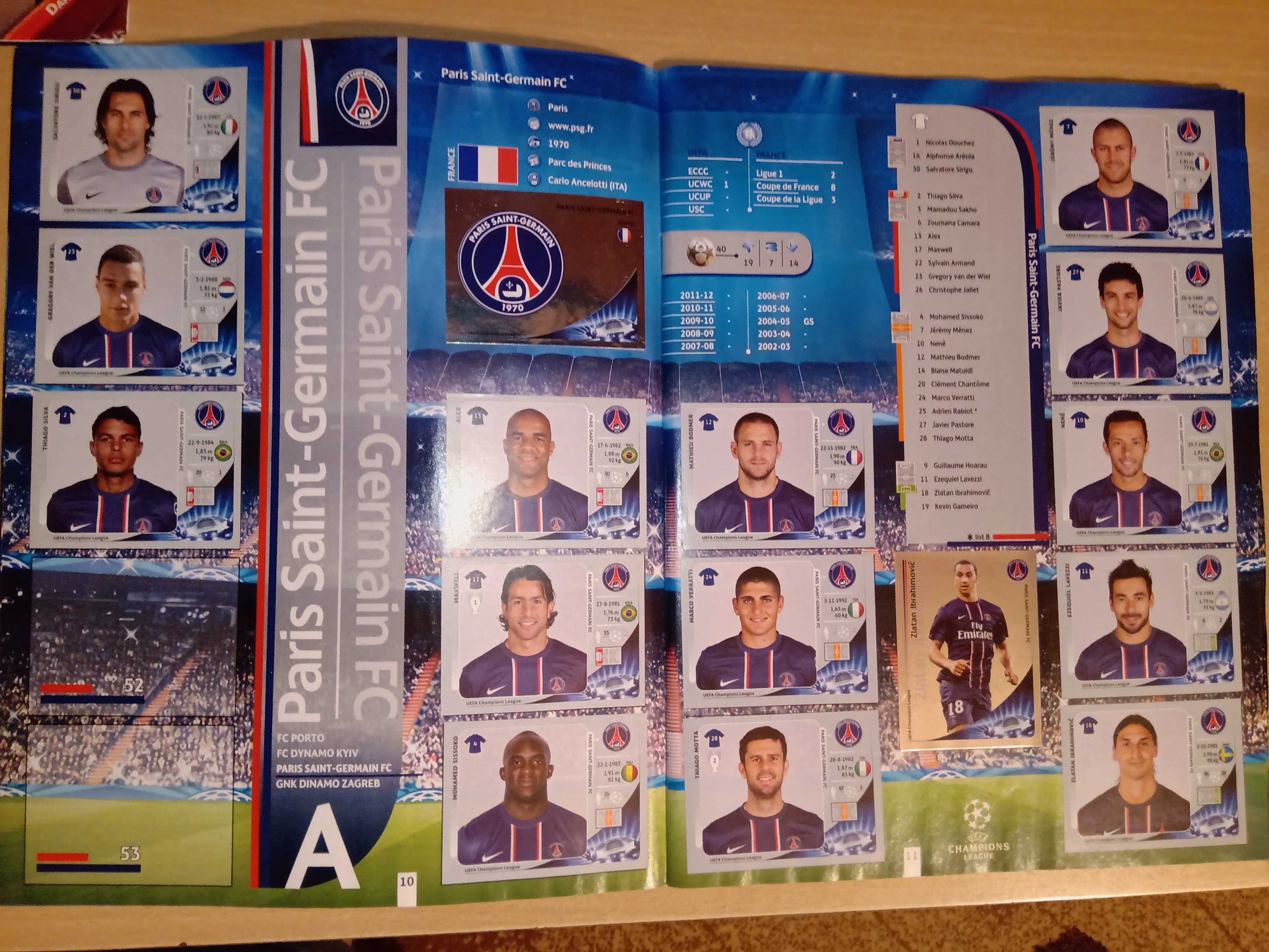 UEFA Champions League 2012/2013 - album PANINI [naklejonych 453/589]