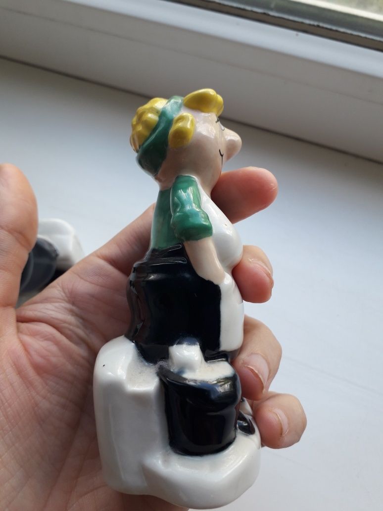 andy capp 1997 винтаж набор для специй соли и перца муж и жена