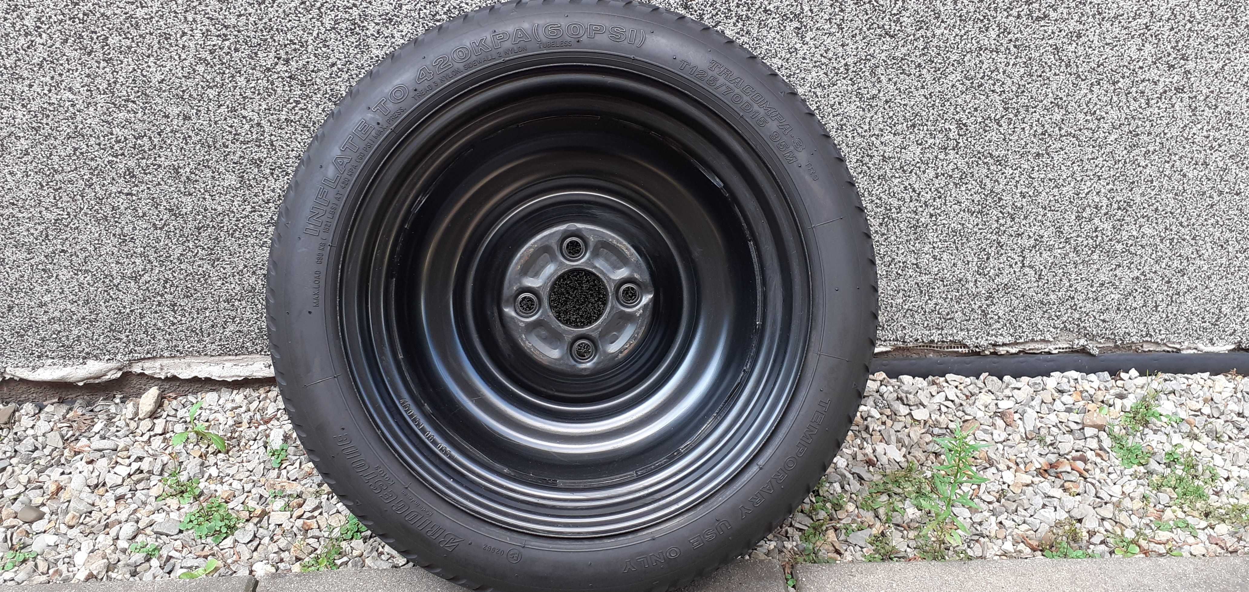 Koło dojazdowe Toyota Yaris R15 4x100