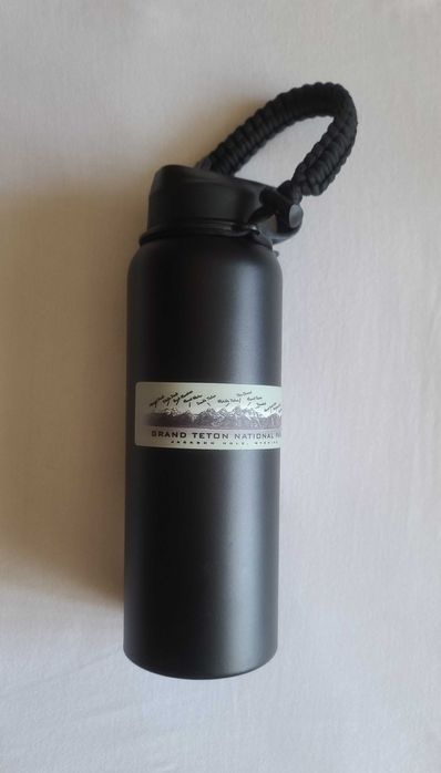 Термос ємність для води 1250 мл 2ні стінки трубочка кріплення (Канада)