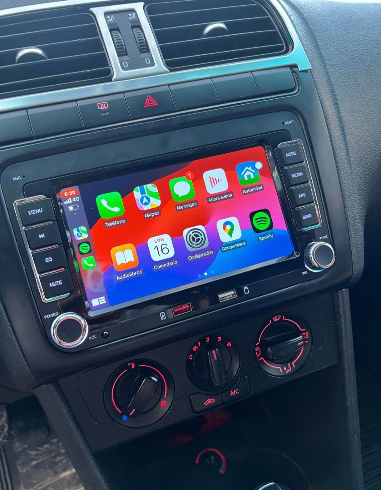 Radiowe Samochodowe Carplay Wv,Passat,Golf,Seat,Polo