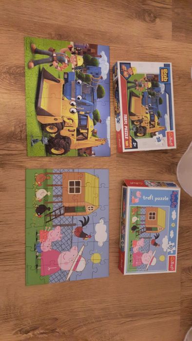 puzzle, układanki zestaw 6 sztuk
