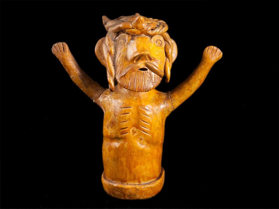 Olaria -placa de parede "Cristo Crucificado"