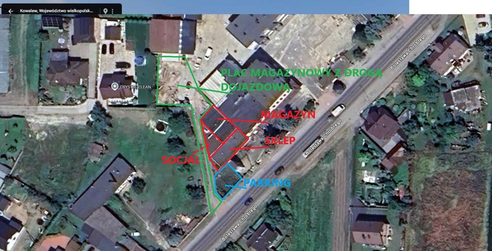 Magazyn+hala+sala sprzedaży+plac magazynowy 330m2 na hurtownie sklep