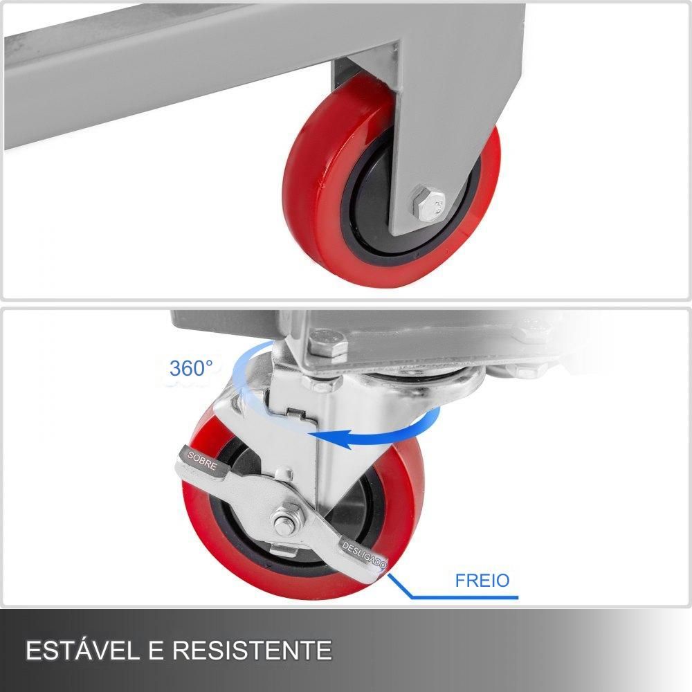 Carrinho de Tesoura Hidráulica , 500lb