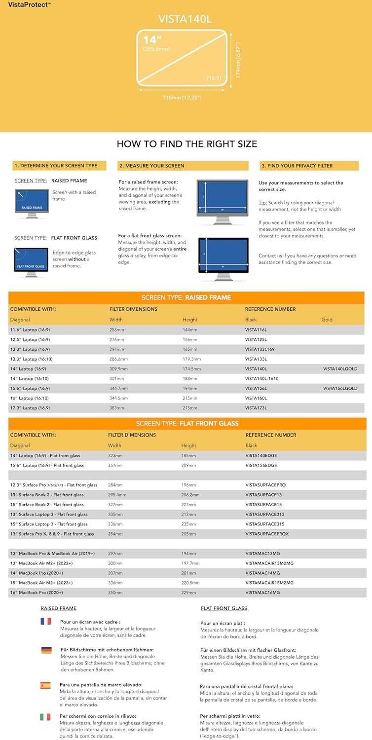 Filtr prywatności i osłona przed niebieskim światłem do laptopów 14"