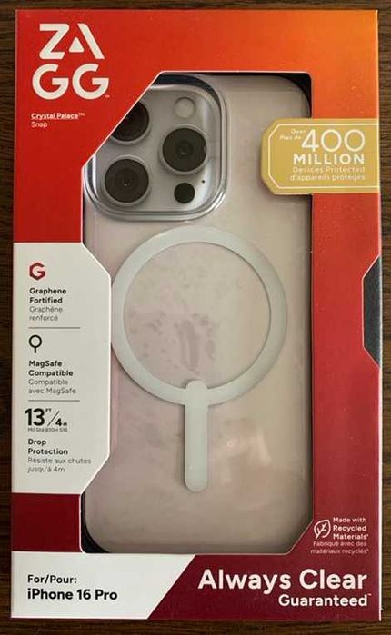 ZAGG Crystal Snap obudowa ochronna do iPhone 16 Pro MagSafe