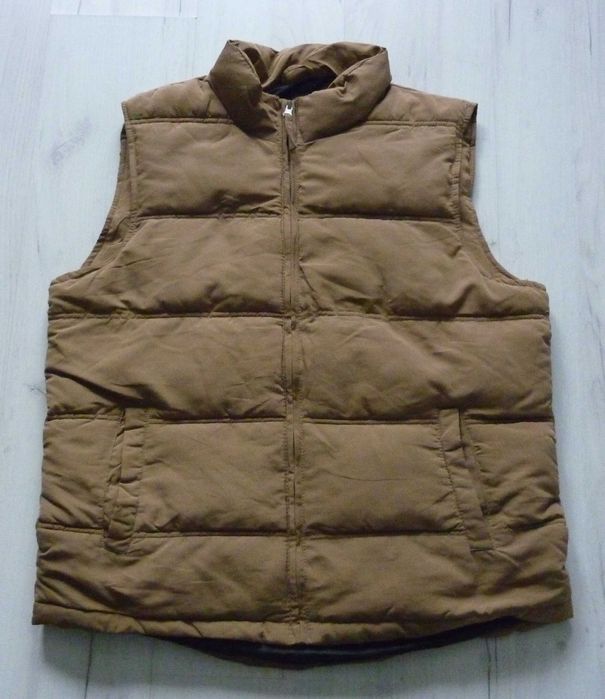Piękny męski ocieplany bezrękawnik kamizelka SMITH'S rozmiar M beżowy